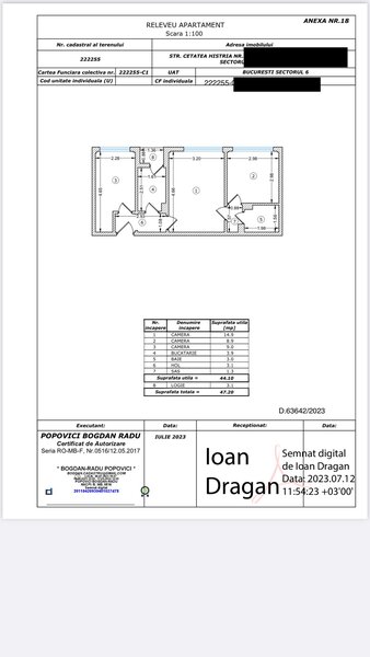 Drumul Taberei Cetatea Histria vanzare 3 camere 2/10, cf 2, de renovat